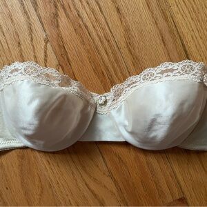 Vintage Strapless Ivory Bra